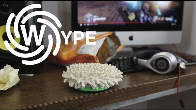 Wype permite limpiar los dedos de comida mientras jugamos