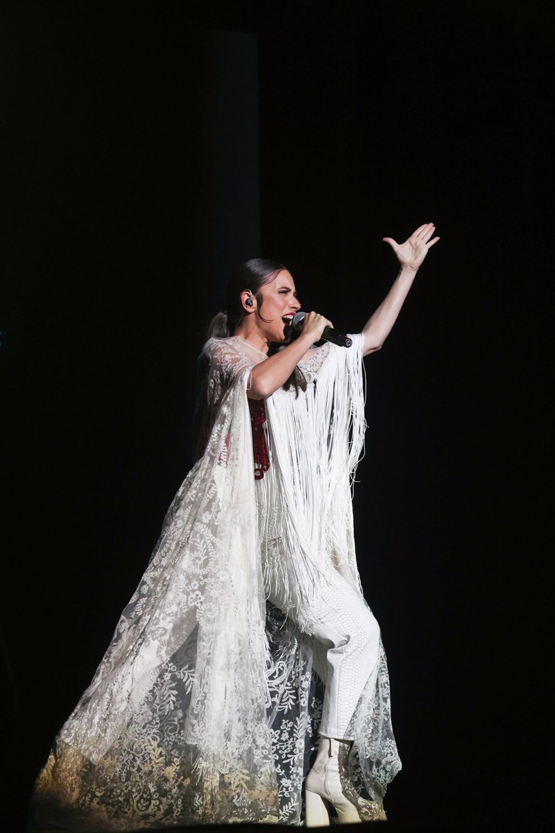 La cantante ha derrochado arte sobre el escenario