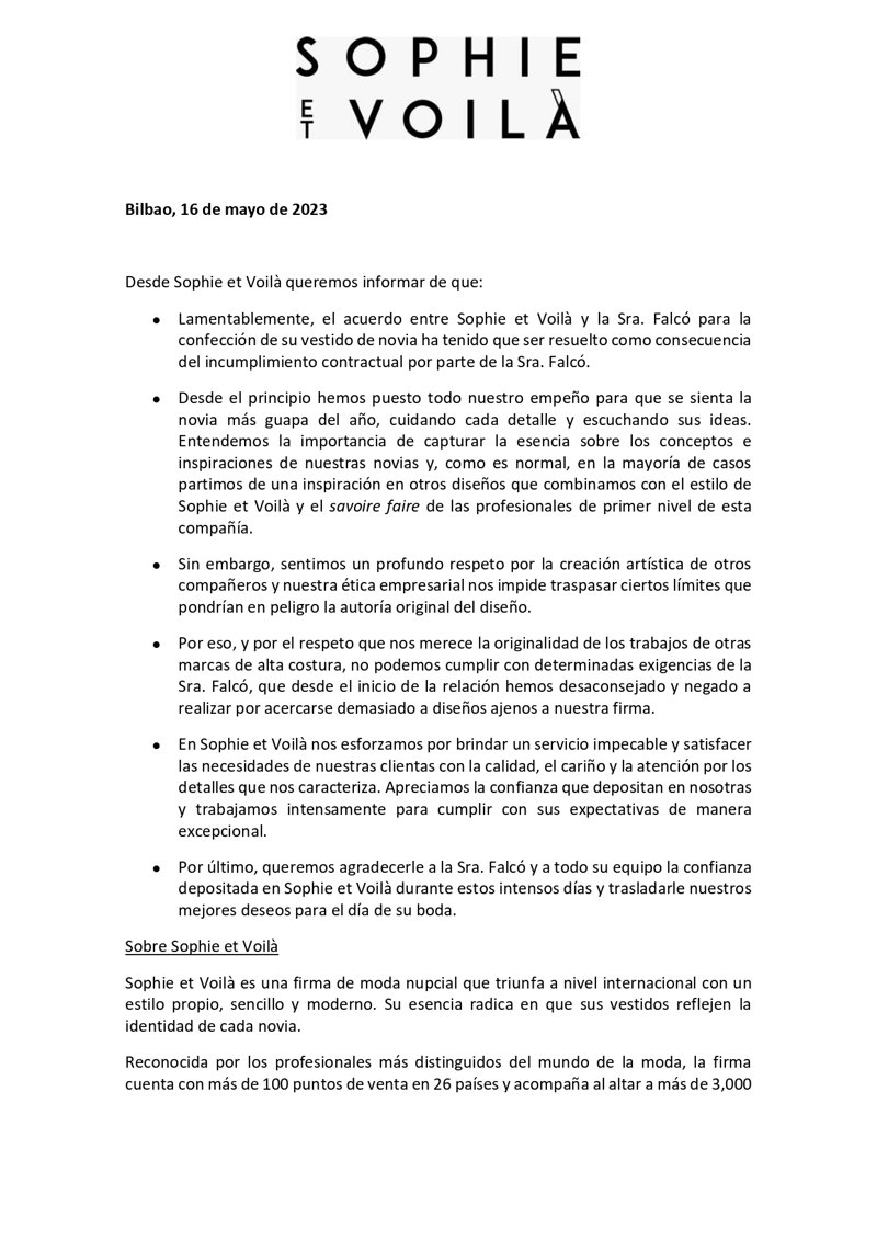 Comunicado de Sophie et Voilà
