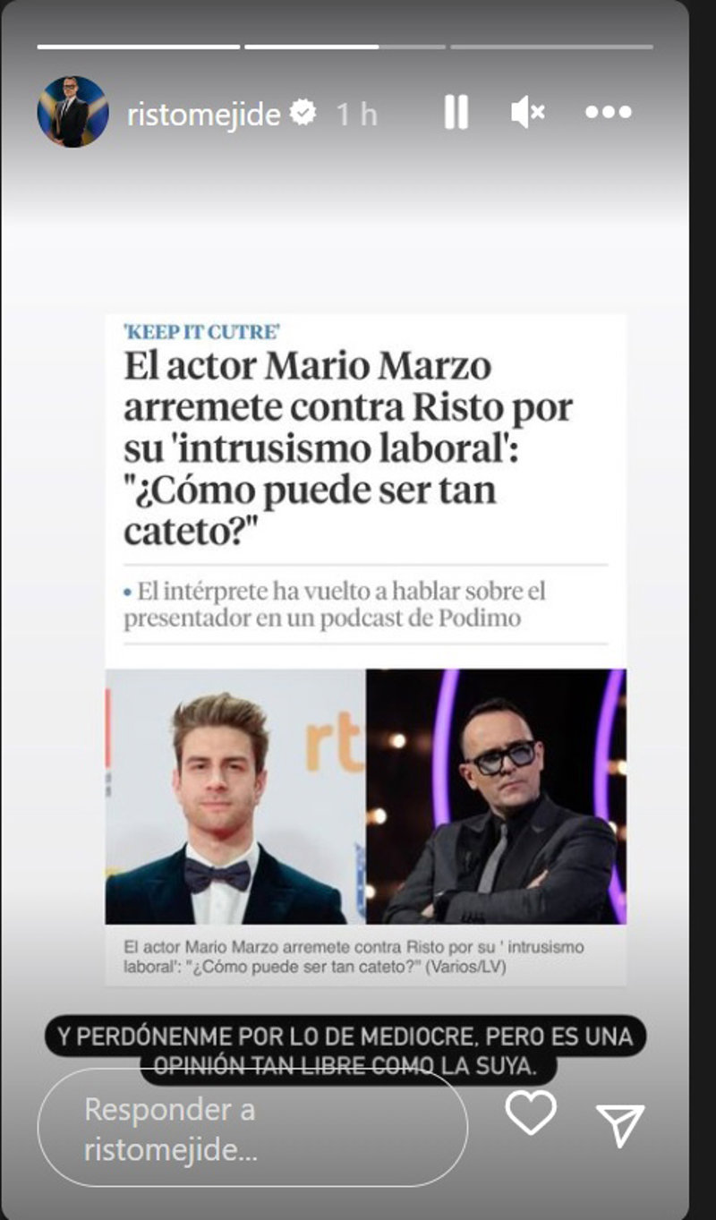 Risto ha llamado al actor "mediocre"