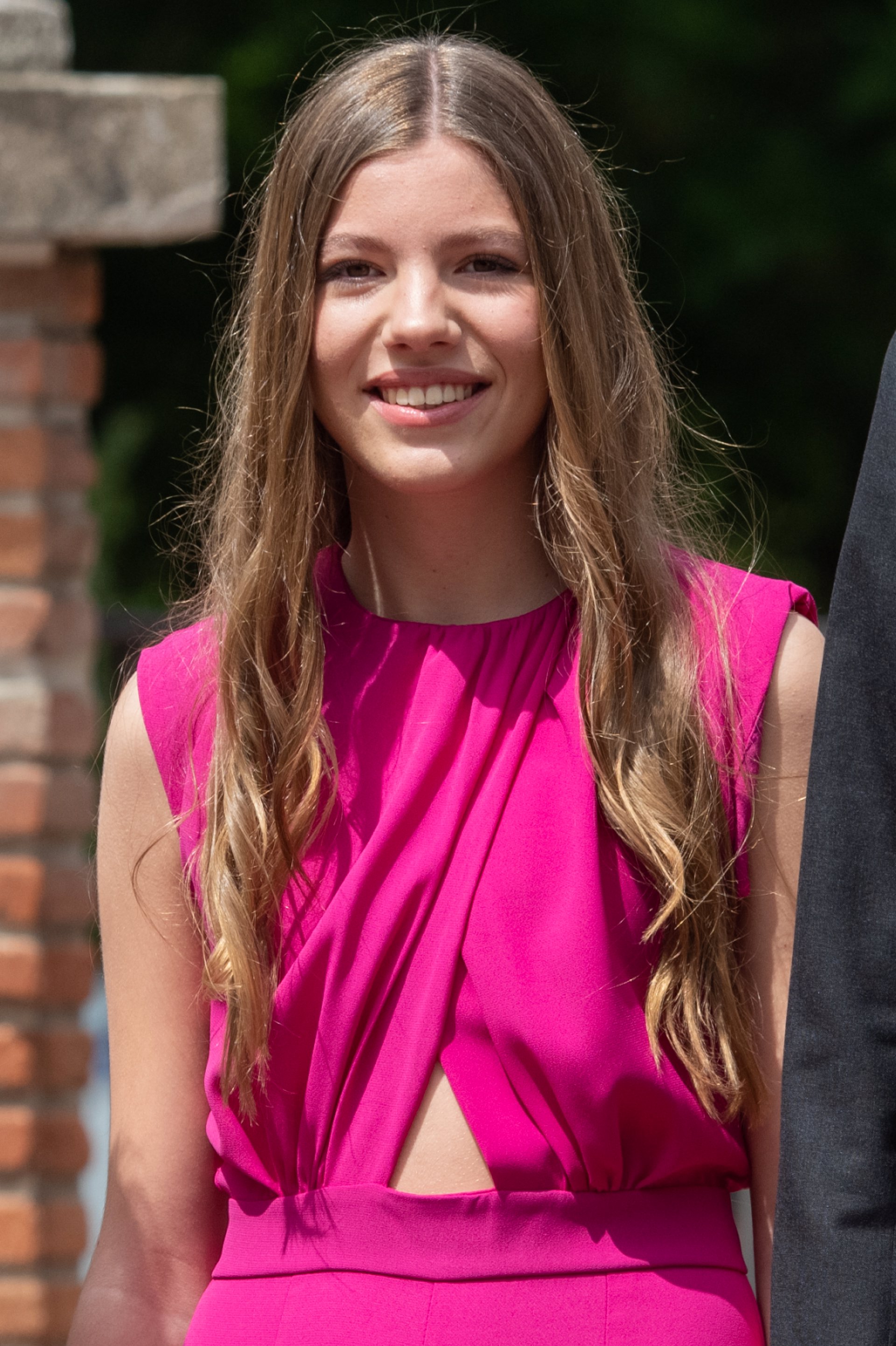 Sonriente primer plano de la Infanta Sofía