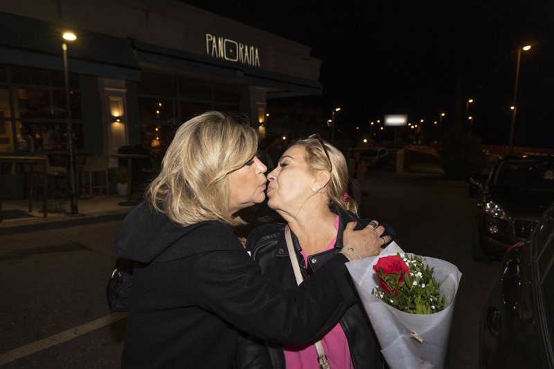 Terelu, muy cariñosa con Carmen