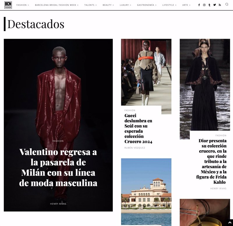 Contenido exclusivo sobre moda y lifestyle en la web de Barcelona Fashion Press