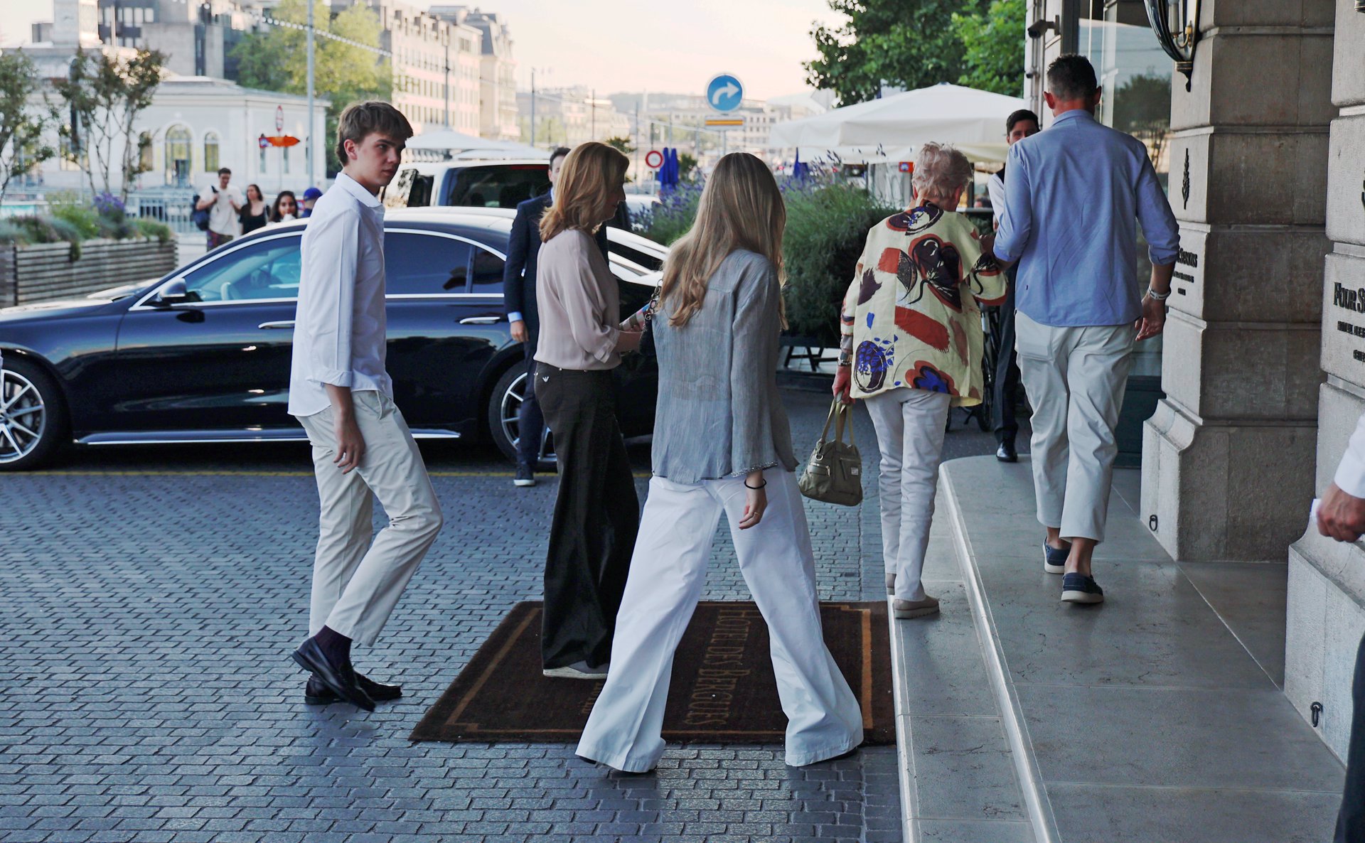 La Infanta Cristina e Iñaki Urdangarín, a su llegada al hotel