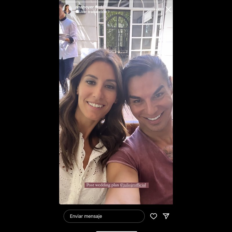 Ana Boyer ha compartido una imagen en Instagram con su hermano Julio José