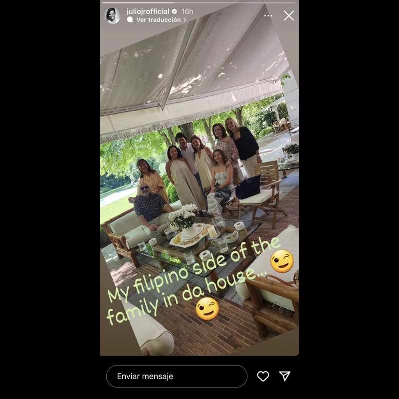 Julio José Iglesias ha disfrutado de un plan muy especial tras la boda con su familia filipina