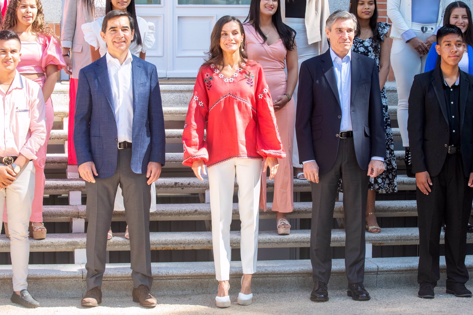 La Reina Letizia ha presidido dos audiencias en el palacio de La Zarzuela