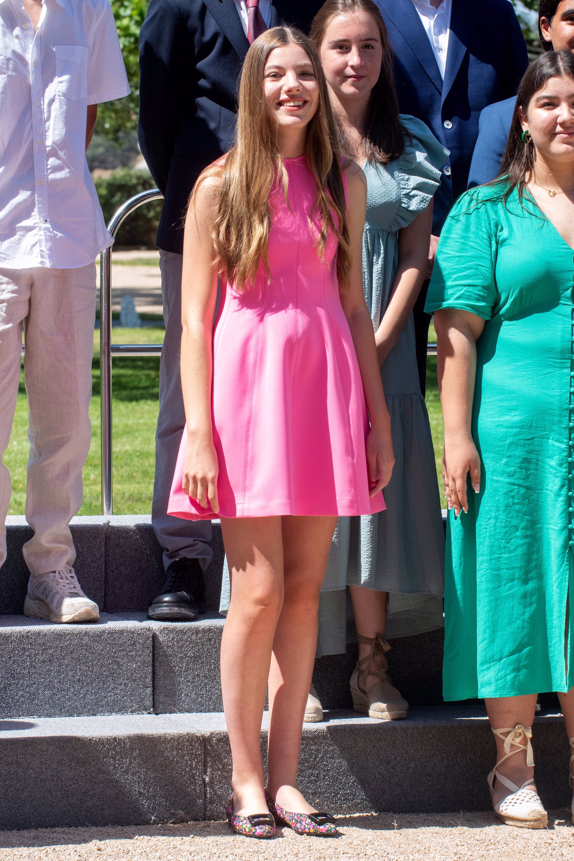 La Infanta Sofía, con un vestido rosa chicle