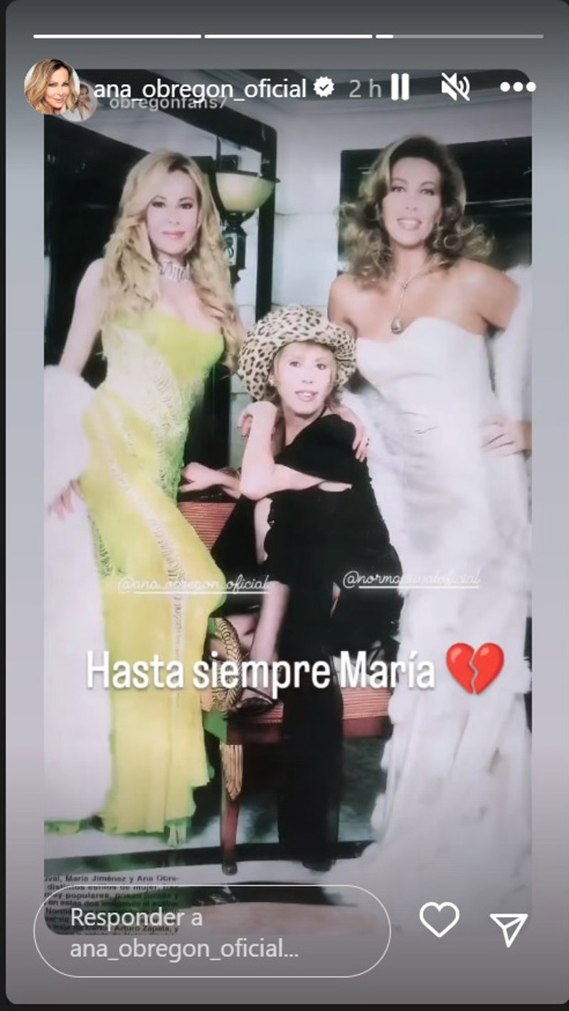 Ana Obregón también ha dado su último adiós a la artista