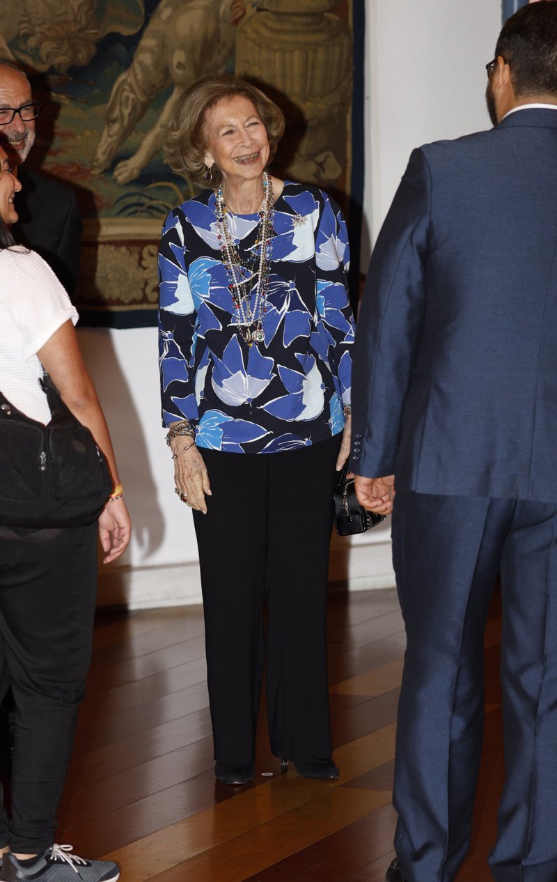 La Reina Sofía, de lo más sonriente