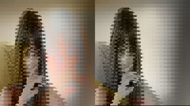 Almudena Cid, muy emocionada