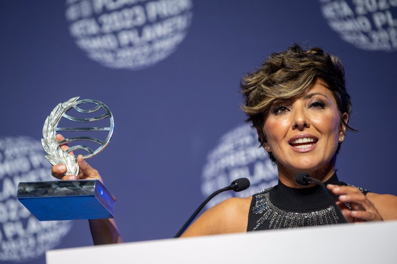 La periodista, feliz con su premio