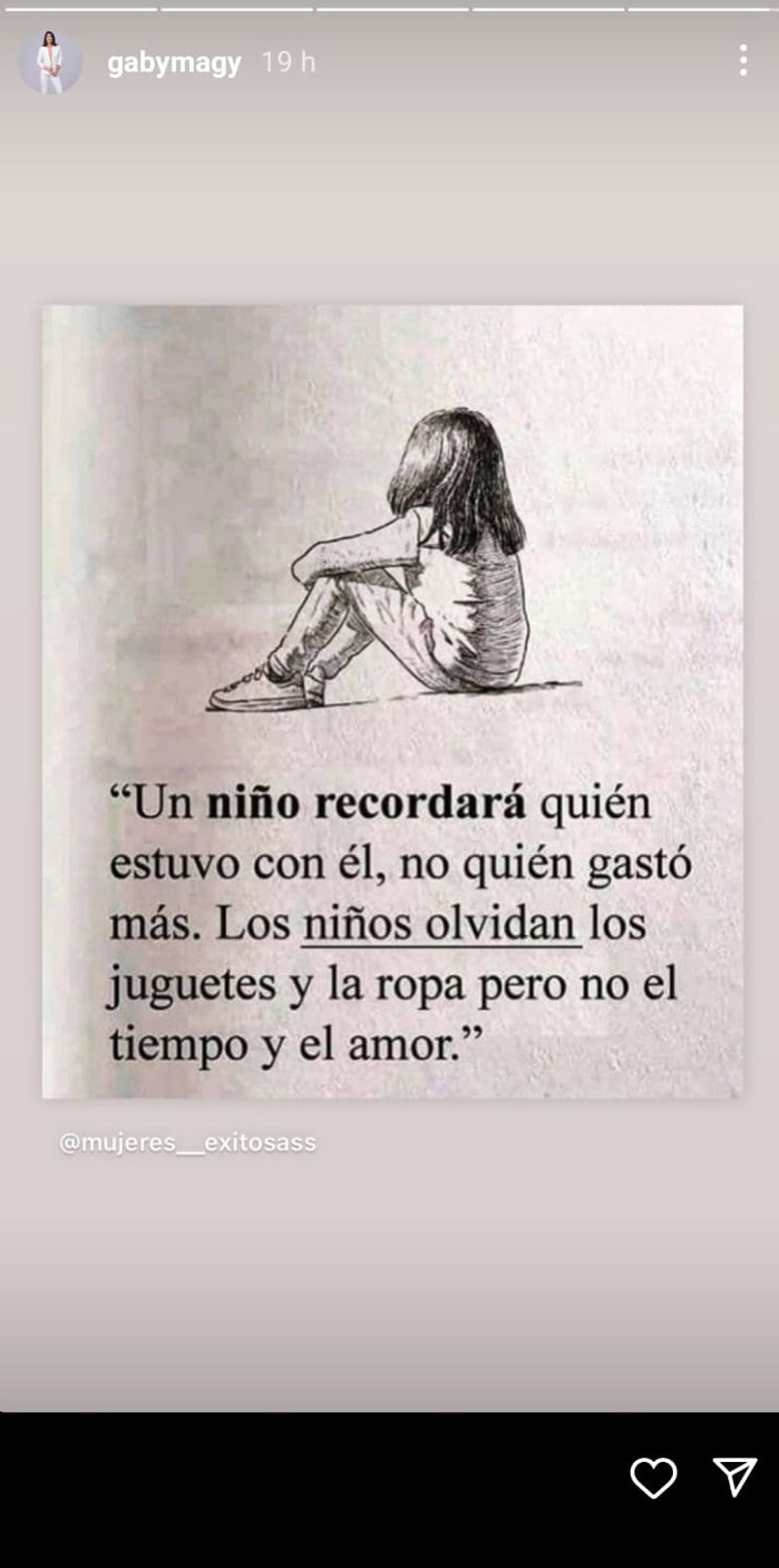 El dardo a Bertín Osborne que Gabriela ha publicado en redes sociales