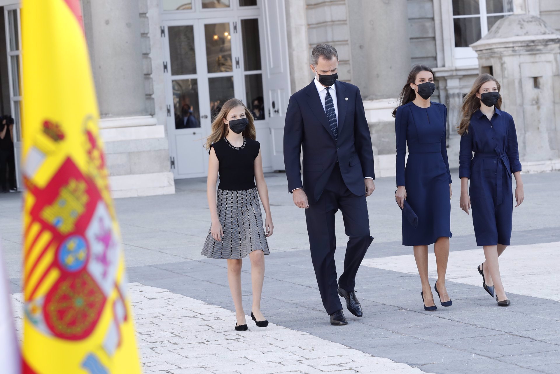 La Familia Real, presidiendo el Homenaje de Estado a las víctimas de la pandemia del Covid