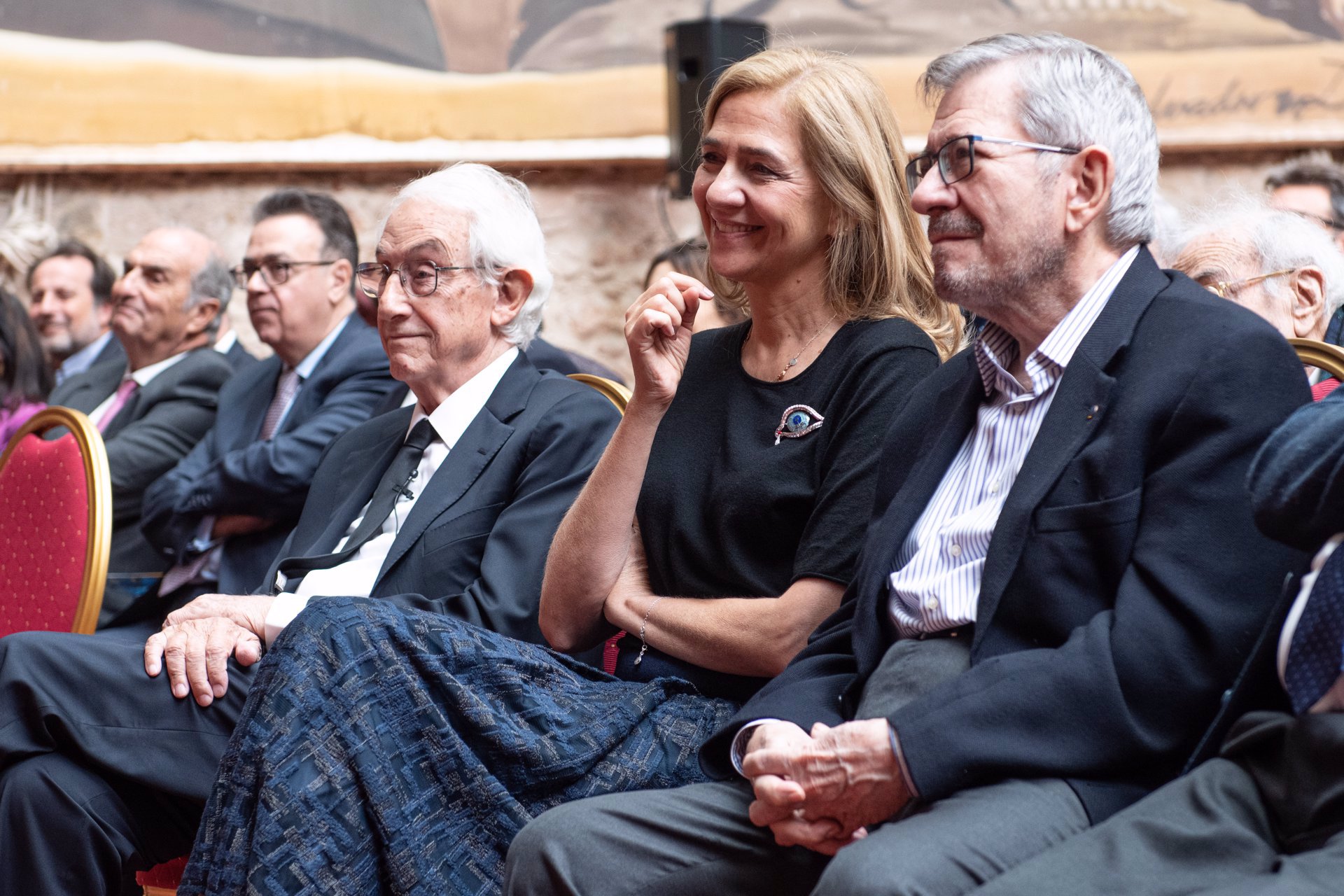 Doña Cristina se ha mostrado de lo más sonriente