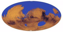 Marte con su océano