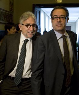 Josep Sánchez Llibre y Pere Macias, portavoces adjuntos de CiU en el Congreso