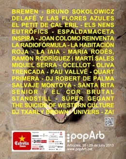 Cartel de la IX edición del festival PopArb