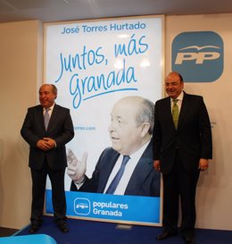 José Torres Hurtado y Sebastián Pérez en el inicio de campaña