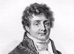 Grabado de Joseph Fourier hacia 1823