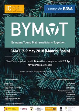 Cartel I congreso BYMAT que acoge el ICMAT-CSIC