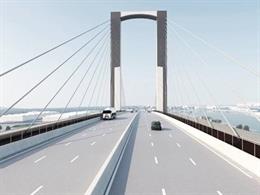 Recreación virtal del futuro diseño del puente del Centenario