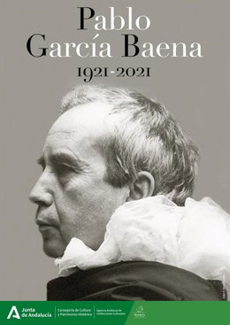 Cartel conmemorativo del centenario del nacimiento de Pablo García Baena.