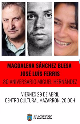 Cartel del homenaje a Miguel Hernández