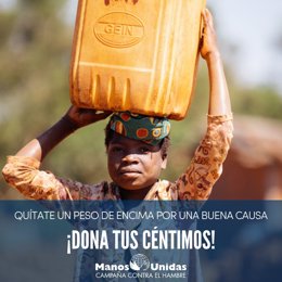 Manos Unidas ha lanzado la campaña '¡Quítate un peso de encima por una buena causa! Dona tus céntimos',