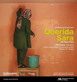 La cinta 'Querida Sara' se proyectará el día 19 de enero en el centro cultural MVA de la Diputación en la calle Ollerías de la capital, con acceso gratuito.