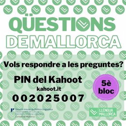 Cartel del concurso 'Qüestions de Mallorca'.