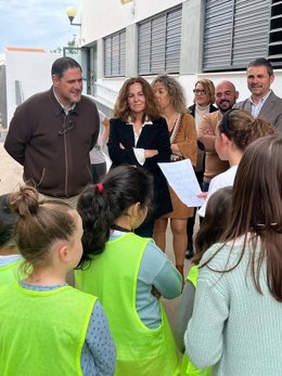 El delegado de Desarrollo Educativo de Almería visita el CEIP Juan XXIII de Los Gallardos (Almería).