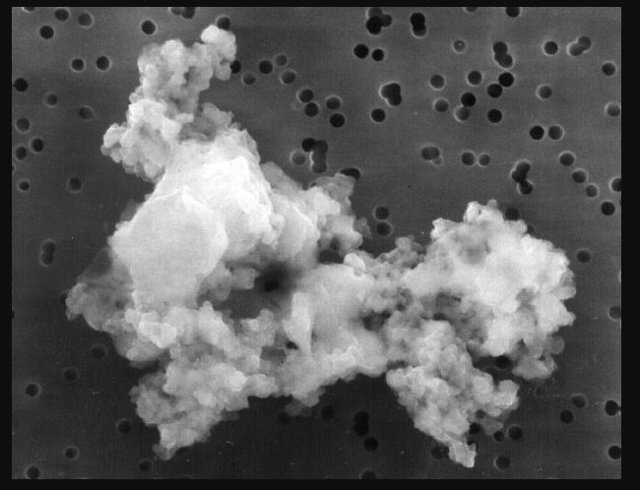 Se cree que este pedazo de polvo interplanetario es parte del sistema solar primitivo y se encontró en nuestra atmósfera, lo que demuestra que las partículas livianas podrían sobrevivir a la entrada atmosférica ya que no generan mucho calor por fricción.