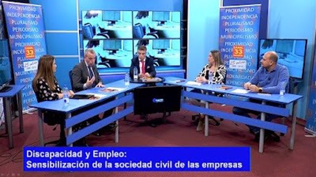 Tertulias sobre 'Discapacidad y Empleo' en Canal 33 TV Madrid