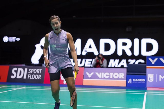 La onubense Carolina Marín, durante el Madrid Spain Masters 2023.