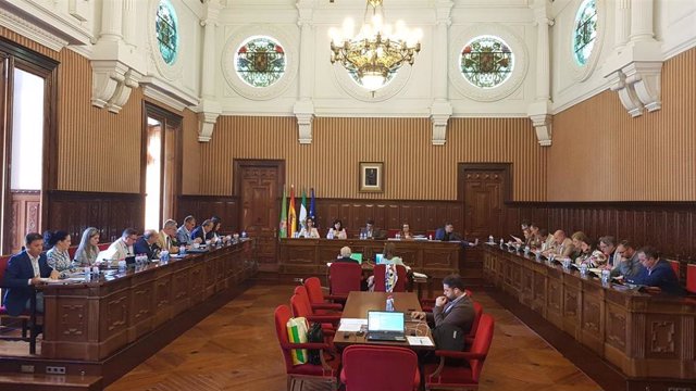 Pleno ordinario de la Diputación de Jaén.