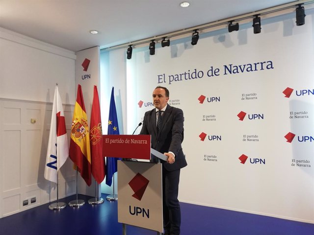 El presidente de UPN, Javier Esparza