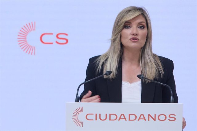 La portavoz nacional de Ciudadanos, Patricia Guasp, en rueda de prensa 