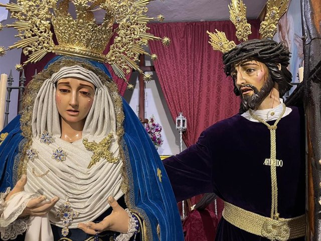 Imágenes titulares de la Hermandad de Afligidos de Chiclana este Viernes de Dolores