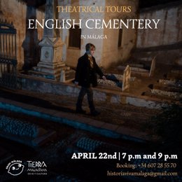 Organizan para el 22 de abril dos visitas teatralizadas en lengua inglesa al Cementerio Inglés de Málaga