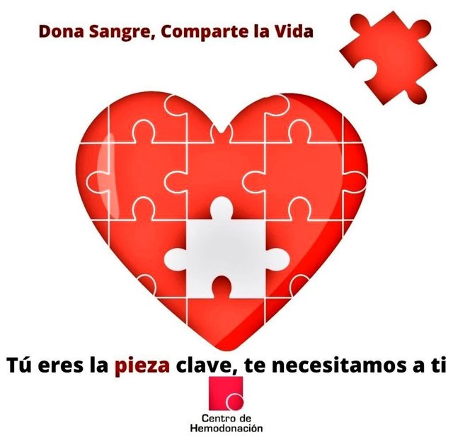 Cartel animando a donar sangre