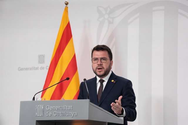 El president de la Generalitat, Pere Aragonès