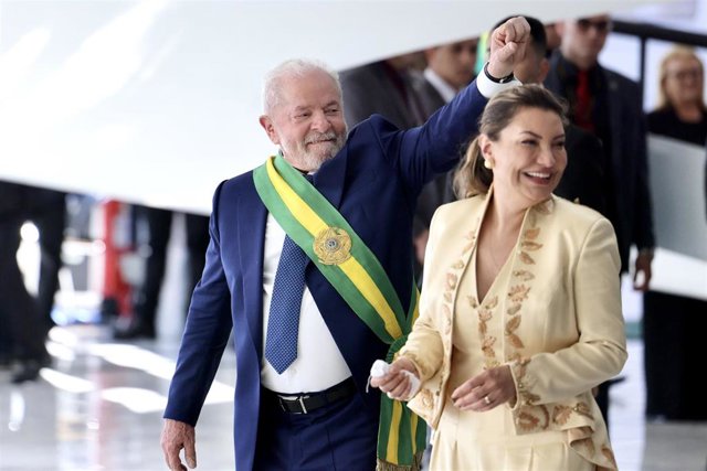 Archivo - El presidente de Brasil, Luiz Inácio Lula da Silva, en su investidura