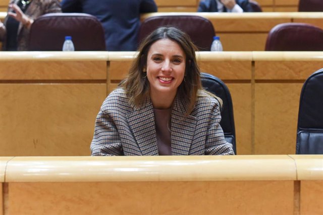 Archivo - La ministra de Igualdad, Irene Montero.