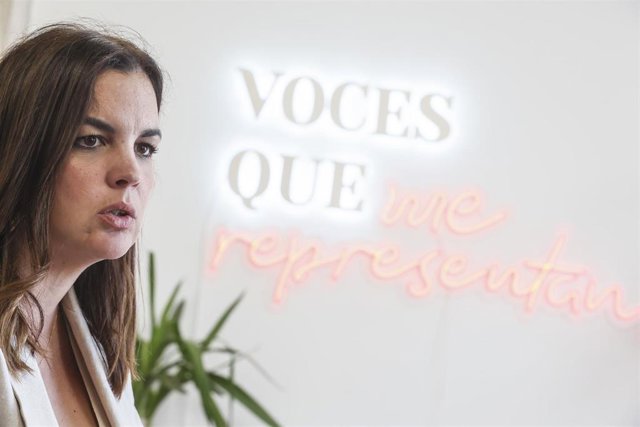 La vicealcaldesa de València y candidata del PSPV-PSOE a la Alcaldía de València, Sandra Gómez, en la entrevista con Europa Press.
