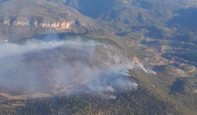 Incendio en Ocentejo.