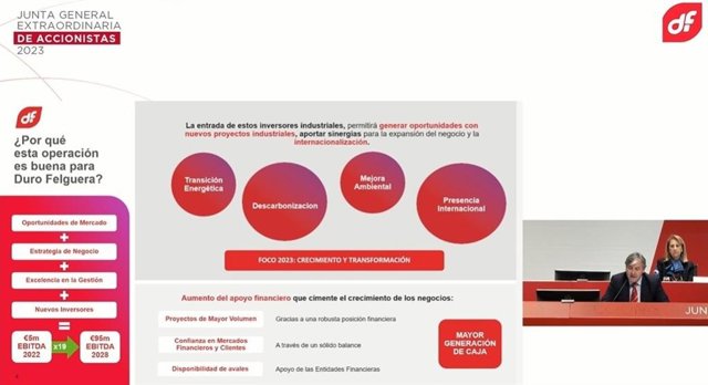 Junta General Extraordinaria de Accionistas de Duro Felguera, en Gijón