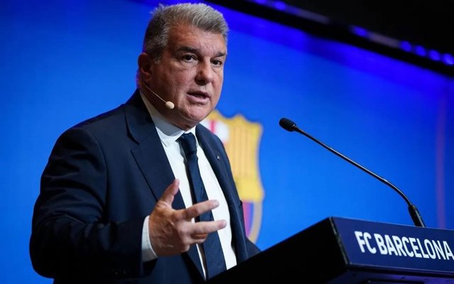 Archivo - El president del FC Barcelona, Joan Laporta