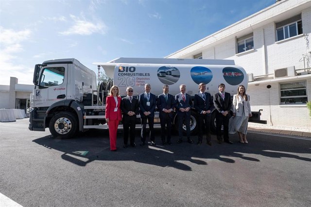 Presentación de la nueva  planta de biocombustibles de segunda generación de Cepsa en Palos de la Frontera (Huelva).