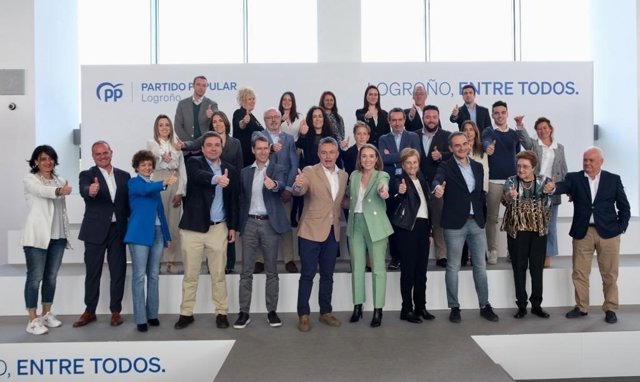 La cadidatura al Ayuntamiento de Logroño del PP arropada por Cuca Gamarra
